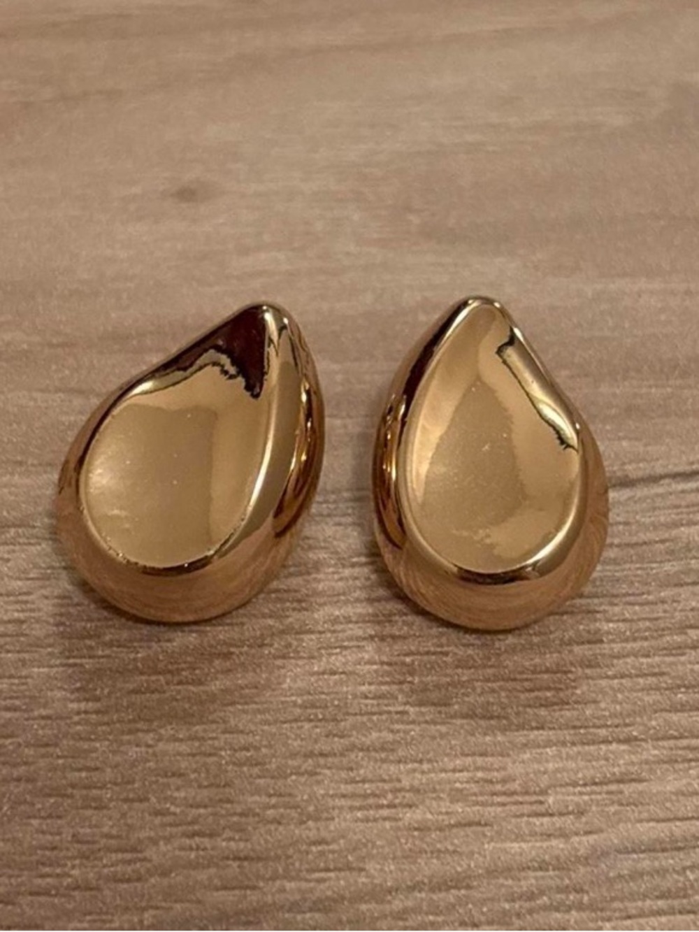Francesca's Collections Gold Teardrop Clip-On Earrings - Women Accessories